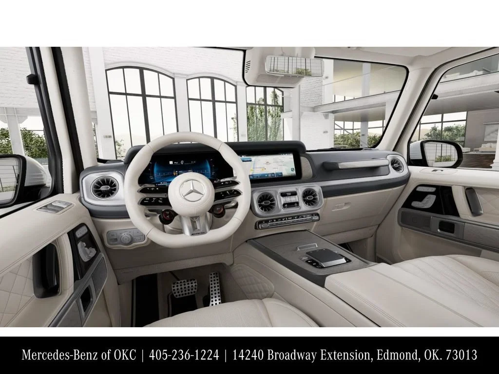 New 2027 MANUFAKTUR Moonlight White Metallic Mercedes-Benz AMG® G 63 SUV image 45