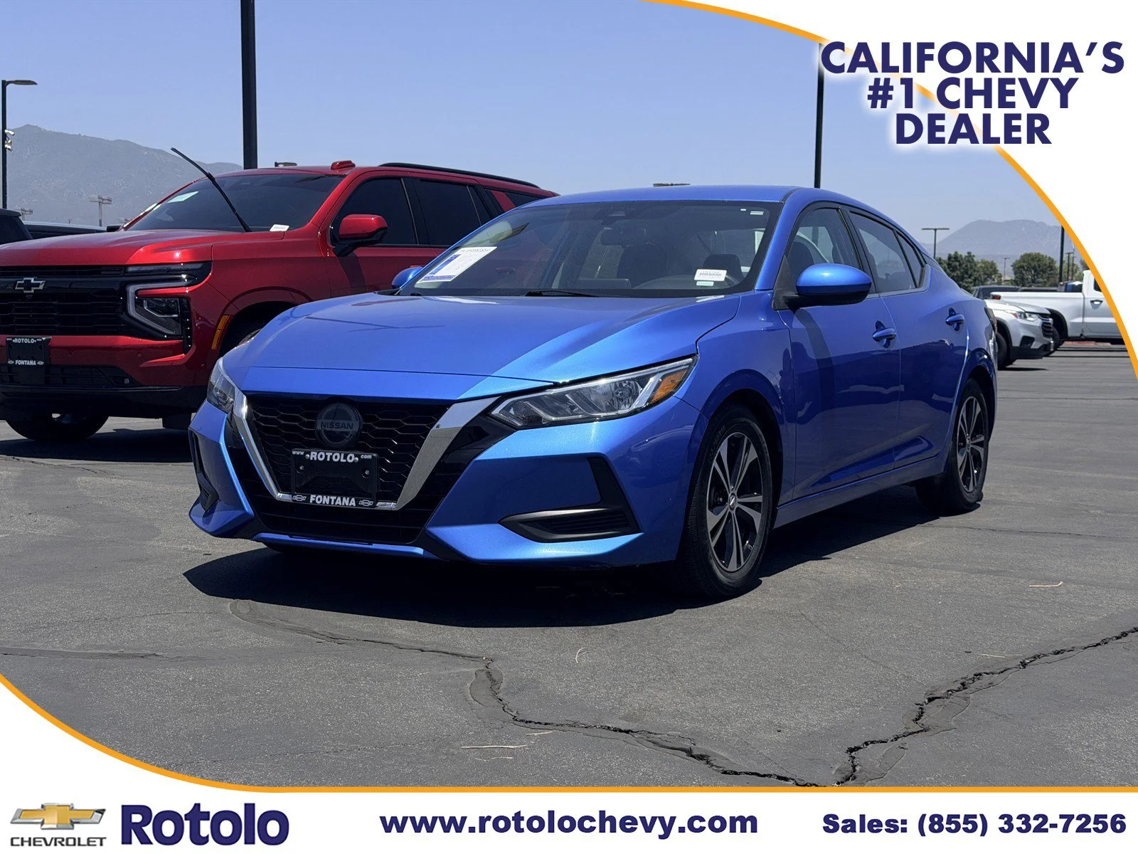 Used 2023 Electric Blue Metallic Nissan SV image 3