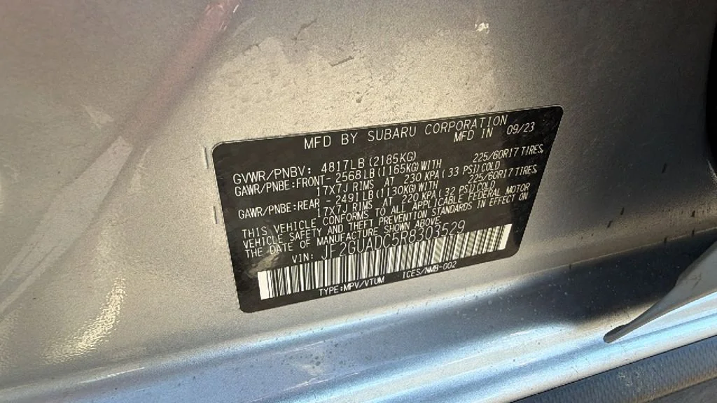 Certified Used 2024 Ice Silver Metallic Subaru Premium image 30