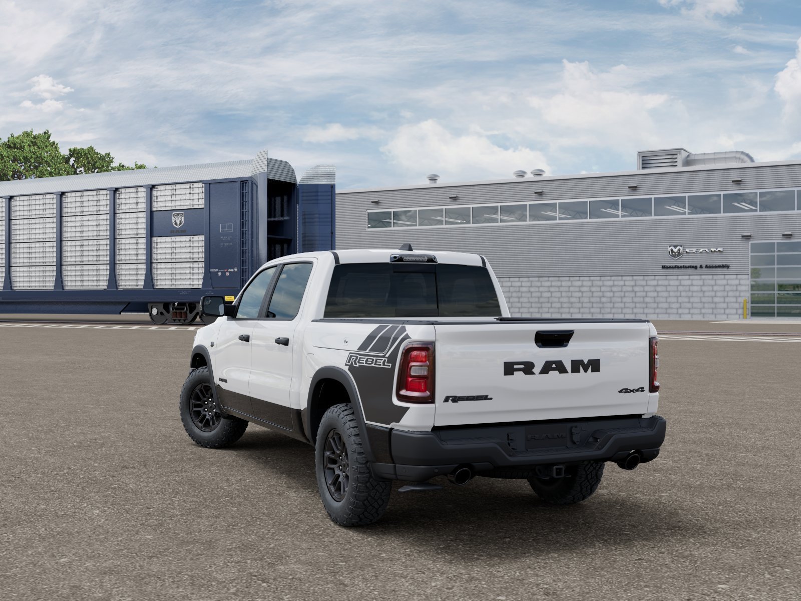 New 2027 Bright White Clearcoat RAM Rebel image 3