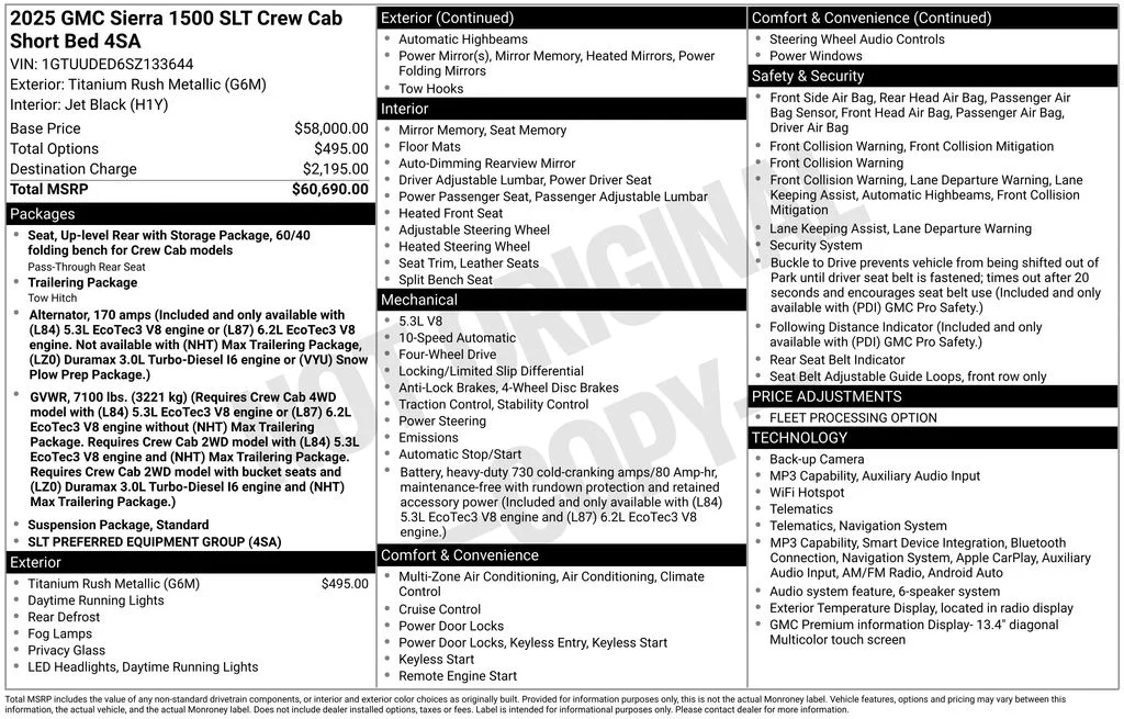 Used 2025 Silver GMC SLT image 6