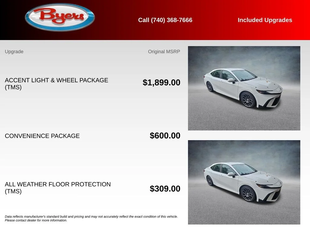 Used 2025 White Toyota SE image 5