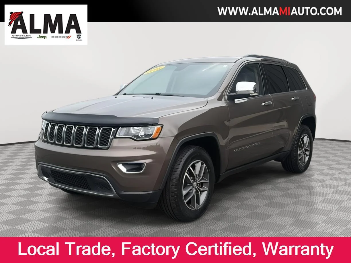 Certified 2018 Jeep Grand Cherokee Limited with VIN 1C4RJFBG2JC293918 for sale in St. Louis, MI