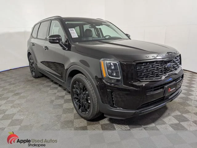 Used 2021 Black Kia EX image 1