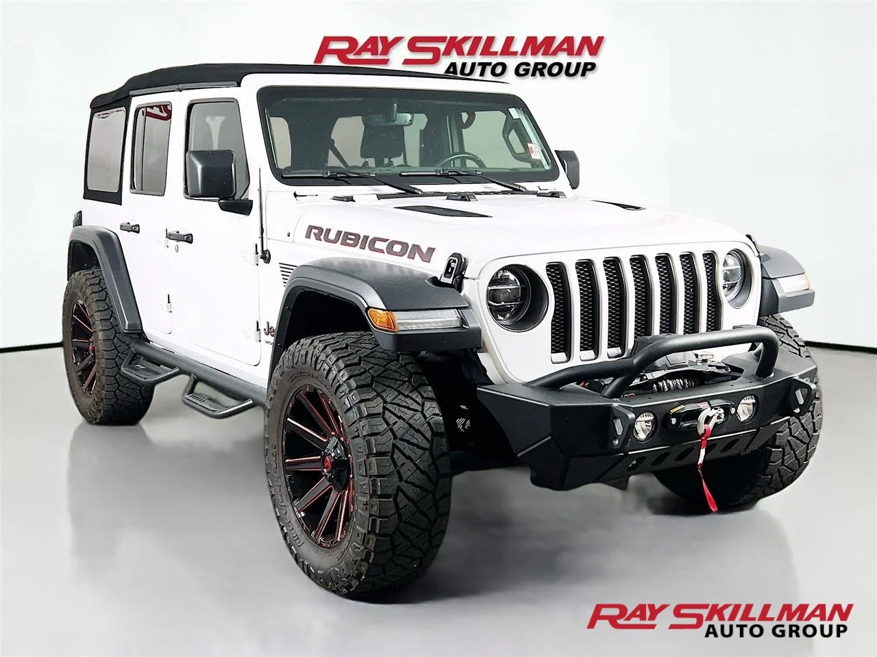Used 2018 Bright White Clearcoat Jeep RUBICON image 1