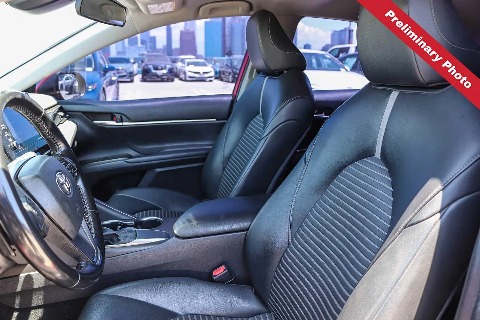 Used 2021 Supersonic Red Toyota SE image 13