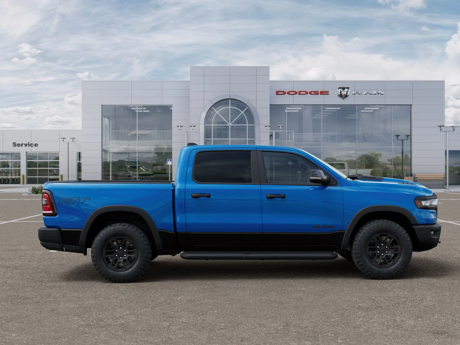 New 2026 Hydro Blue Pearl-Coat Exterior Paint RAM Rebel image 48