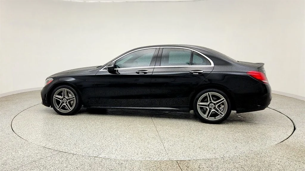 Used 2020 Black Mercedes-Benz C 300 4MATIC Sedan w/ AMG® Line & Premium Pkgs & Panorama Sunroof image 8