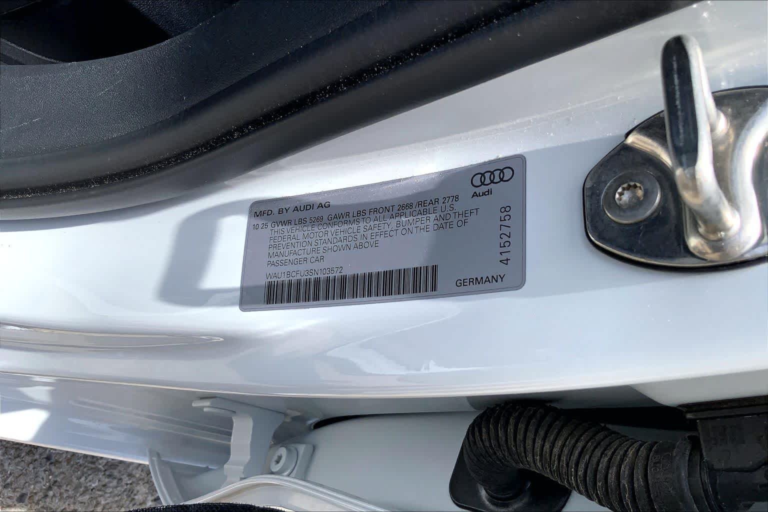 Used 2025 Glacier White Metallic Audi Premium image 37