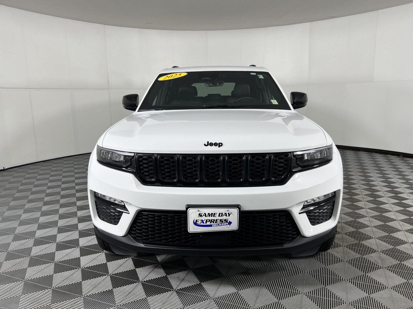 Used 2025 Bright White Clearcoat Jeep Limited image 3