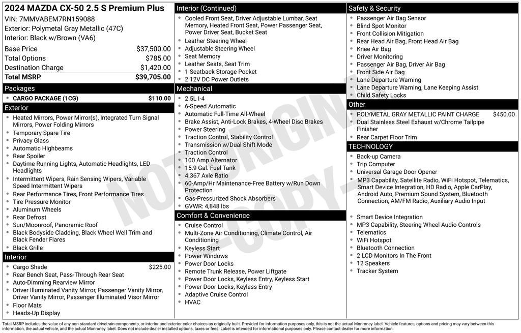 Used 2024 Gray Mazda 2.5 S Premium Plus Package image 2