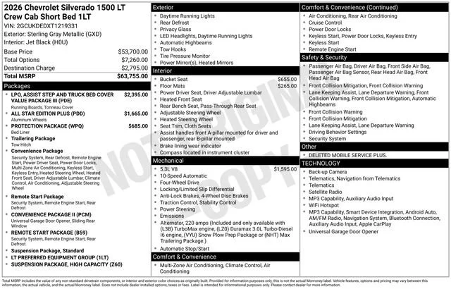 New 2026 Sterling Gray Metallic Chevrolet LT image 6