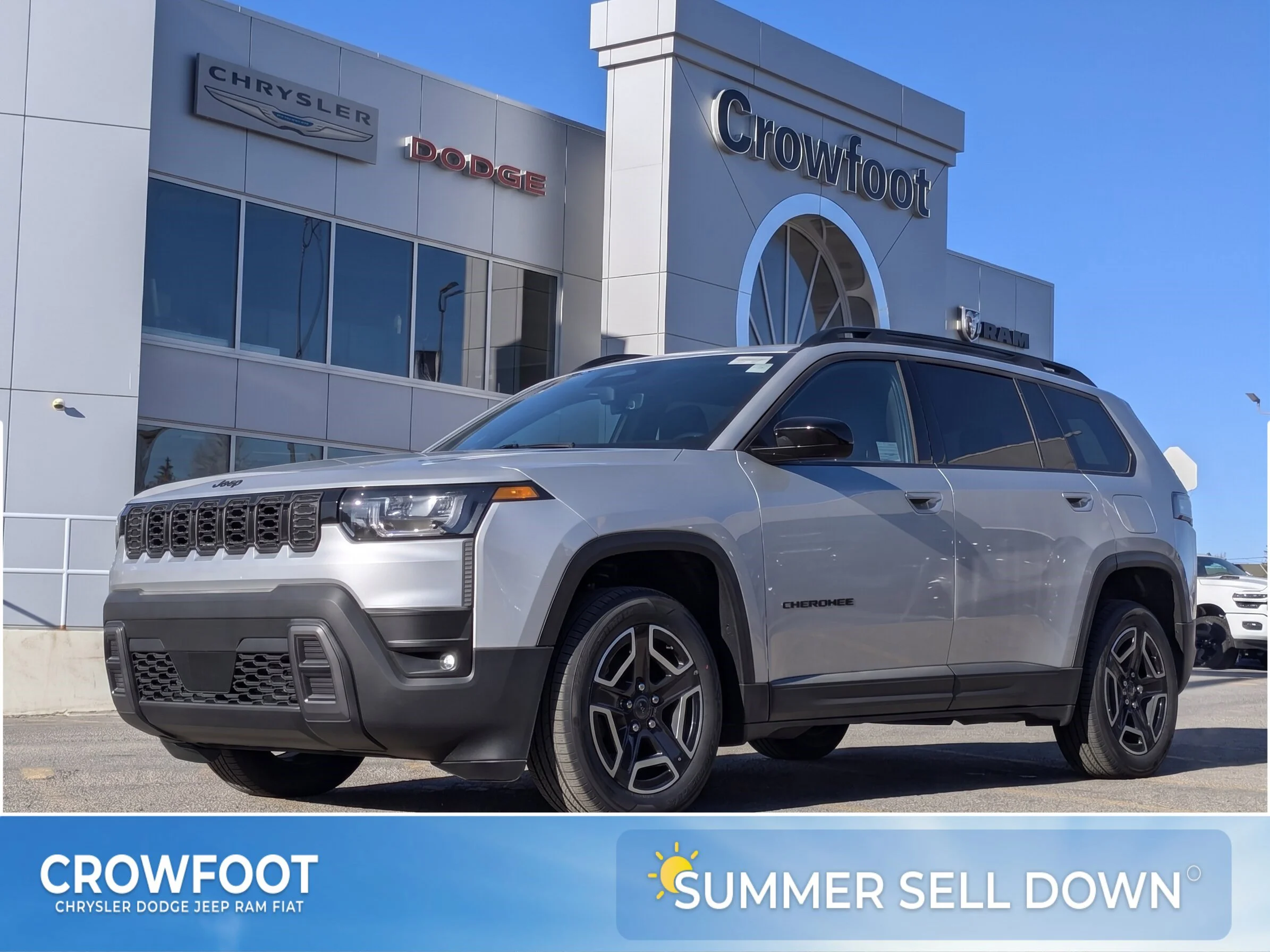 New 2026 Silver Jeep Laredo - 1.6L Turbo Hybrid - 12.3 Uconnect 5 Display - Selec-Terrain System - Active Driving Assist image 1