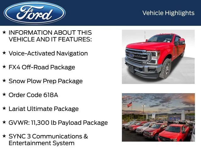 Used 2021 Red Ford Lariat image 4