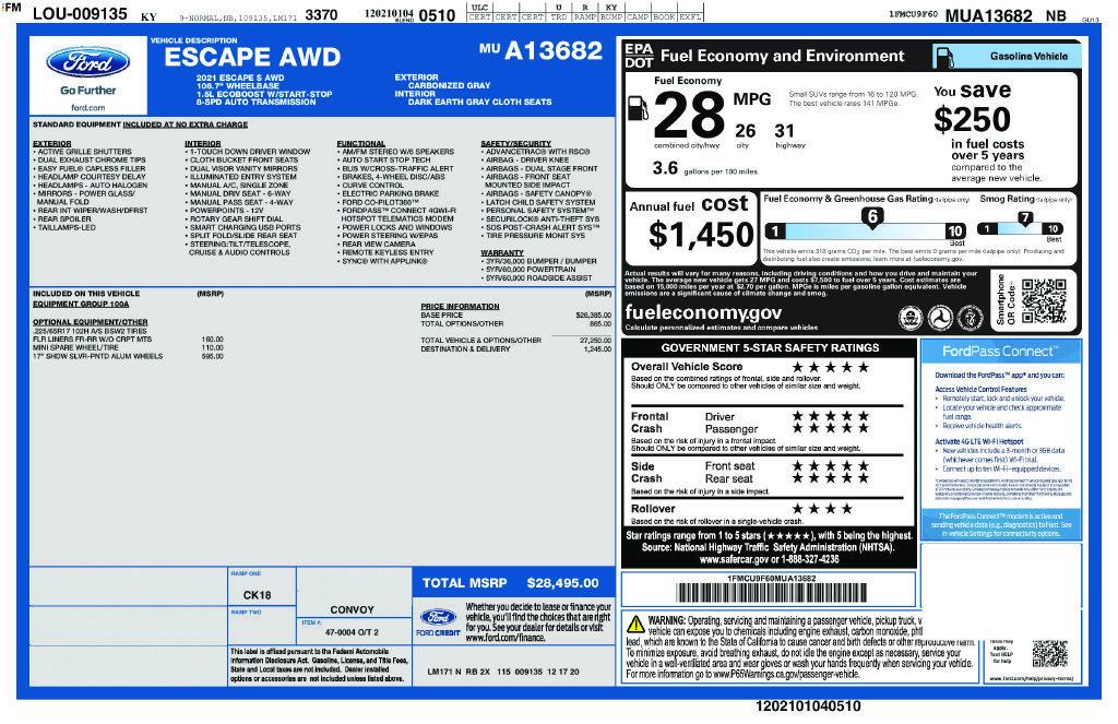 Used 2021 Gray Ford S image 21