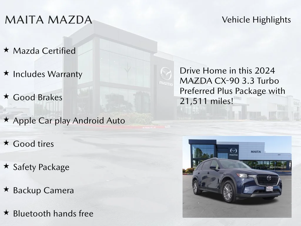 Certified Used 2024 Deep Crystal Blue Mica Mazda 3.3 Turbo Preferred Plus image 7