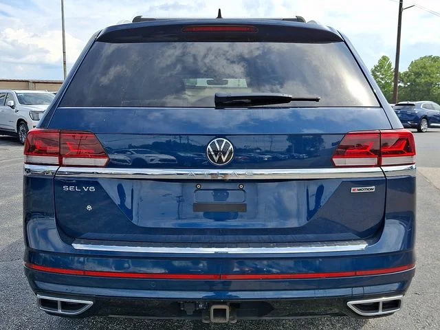 Certified Used 2021 Blue Volkswagen 3.6L V6 SEL R-Line image 5