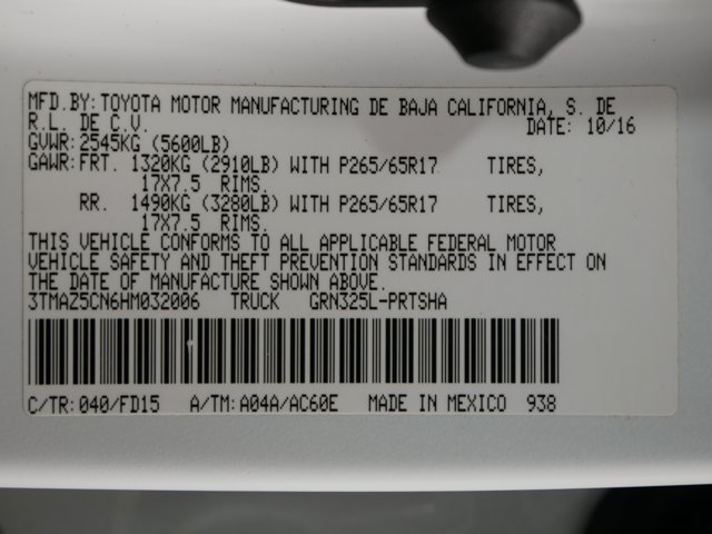 Certified Used 2017 Super White Toyota Double Cab TRD Sport 2WD image 30