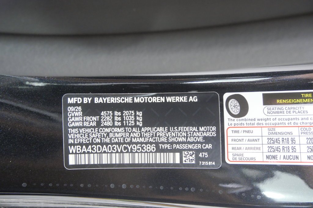 New 2027 Black Sapphire Metallic BMW 430i image 22