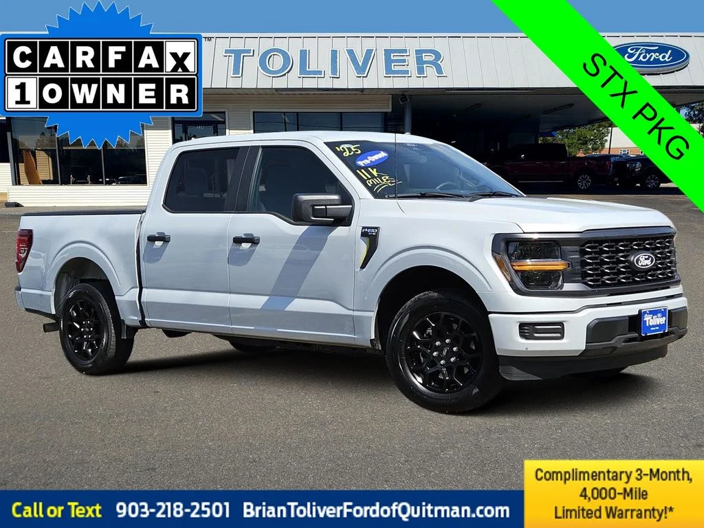 Used 2025 White Metallic Ford STX image 1