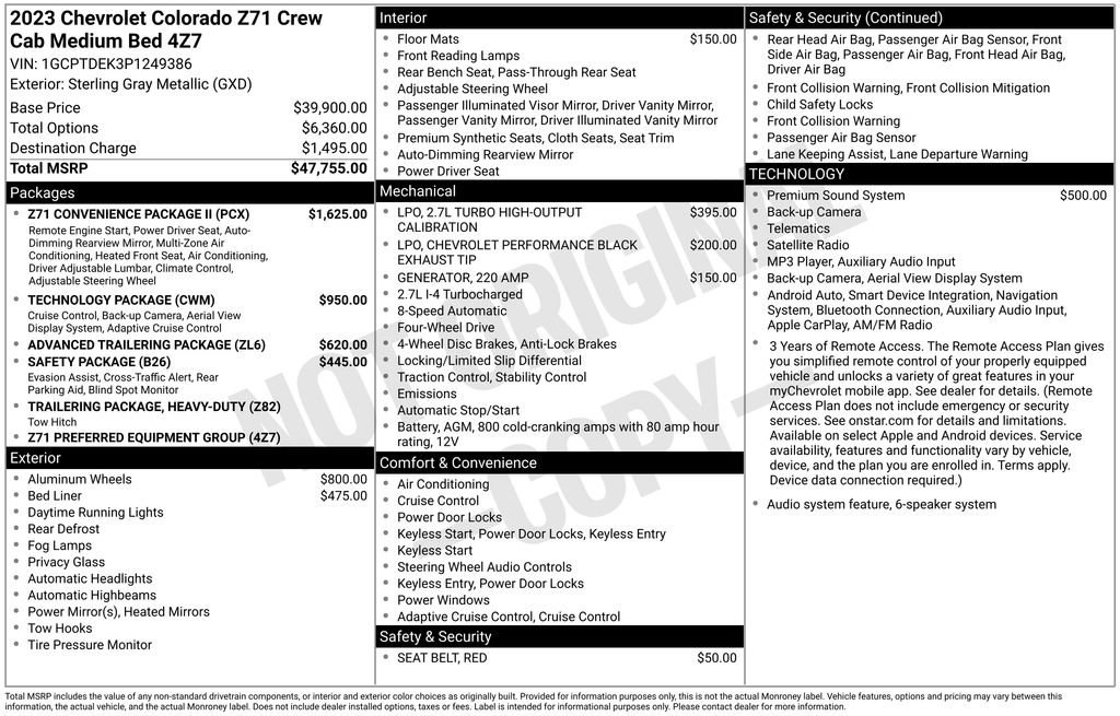 Used 2023 Gray Chevrolet Z71 image 28
