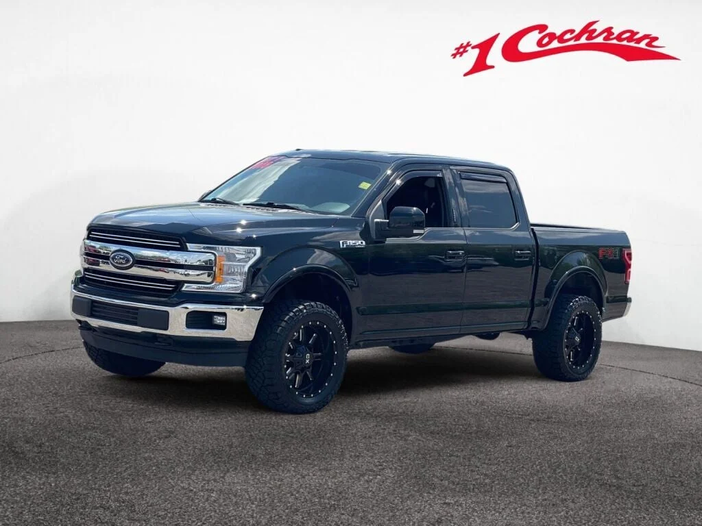 Used 2018 Shadow Black Ford LARIAT image 31
