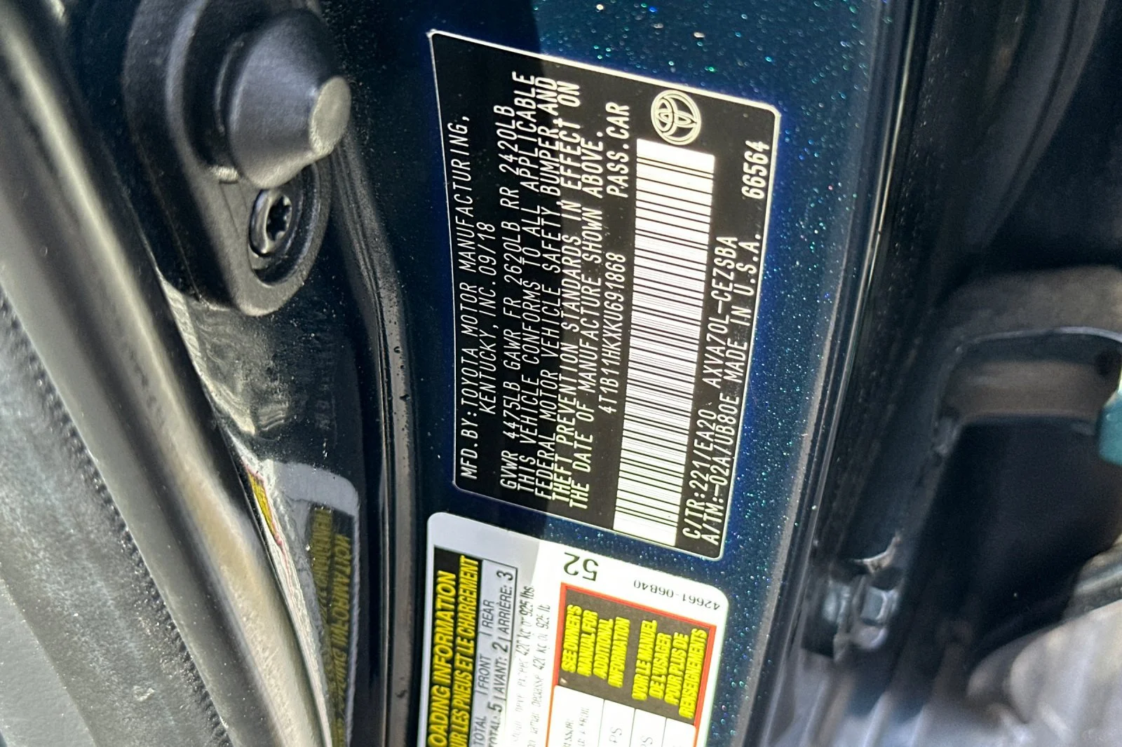 Used 2019 Blue Toyota SE image 26