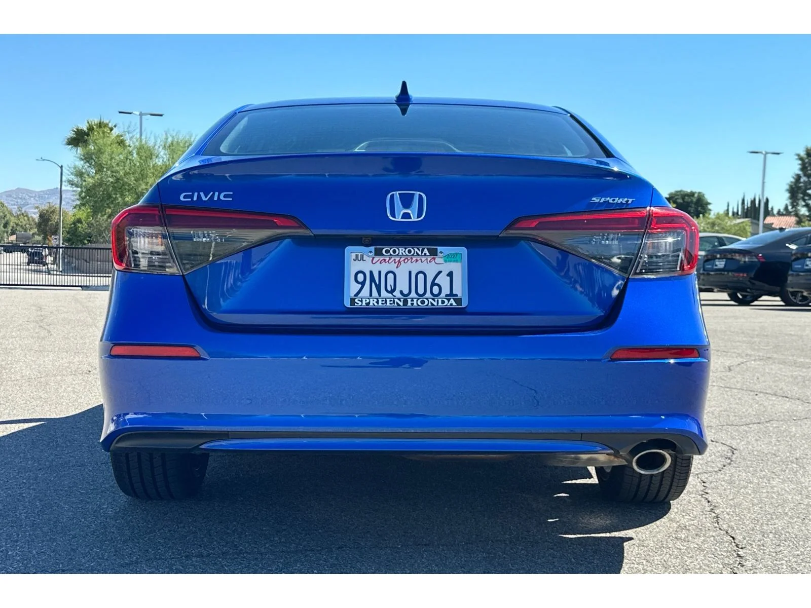 Used 2024 Aegean Blue Metallic Honda Sport image 3
