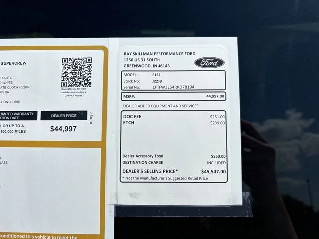 Certified Used 2024 Oxford White Clearcoat Ford XLT image 3