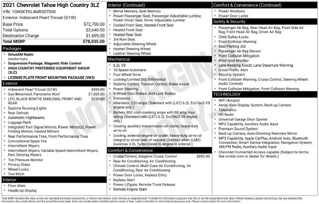 Used 2021 Beige Chevrolet High Country image 5