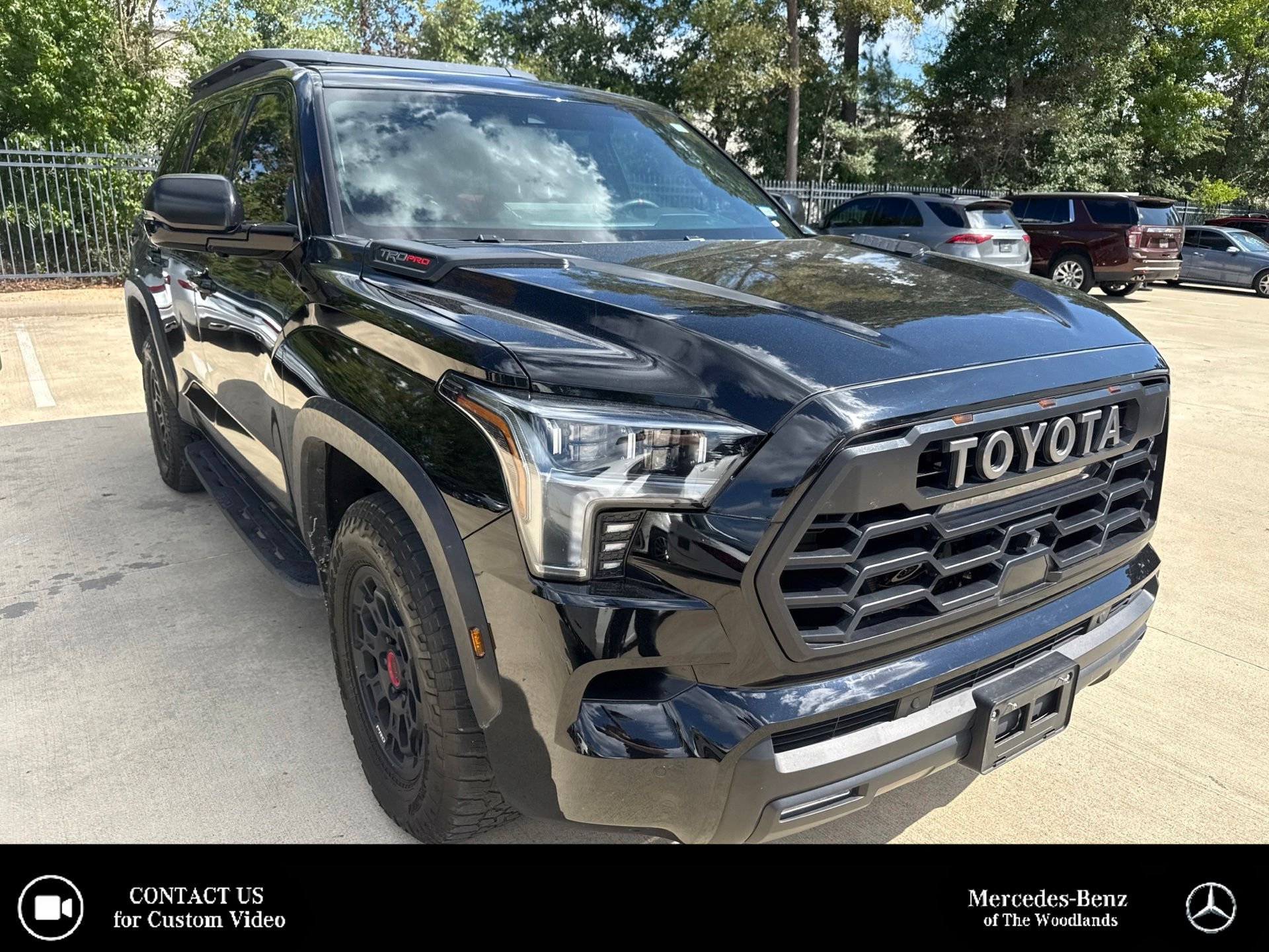 Used 2025 Midnight Black Metallic Toyota TRD Pro image 1