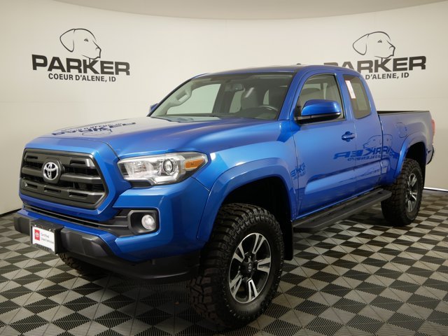 Certified Used 2017 Blazing Blue Pearl Toyota Extended Cab SR5 image 1