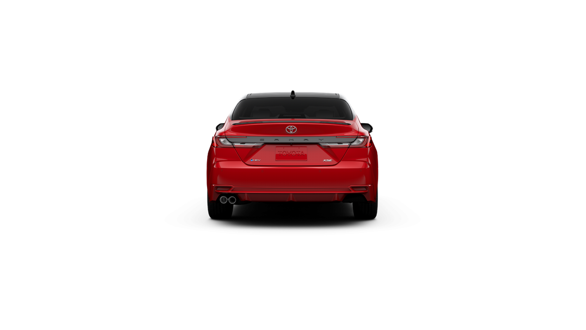 New 2027 Supersonic Red with Midnight Black Metallic roof Toyota XSE image 8