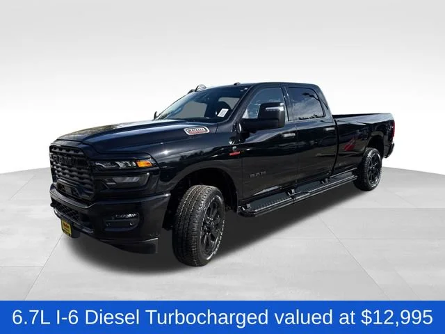 New 2026 Diamond Black Crystal Pearl-Coat Exterior Paint RAM Big Horn image 3