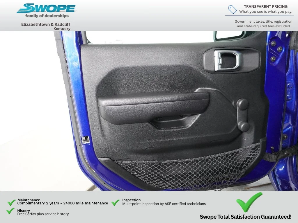 Used 2018 Ocean Blue Metallic Clearcoat Jeep Sport image 12