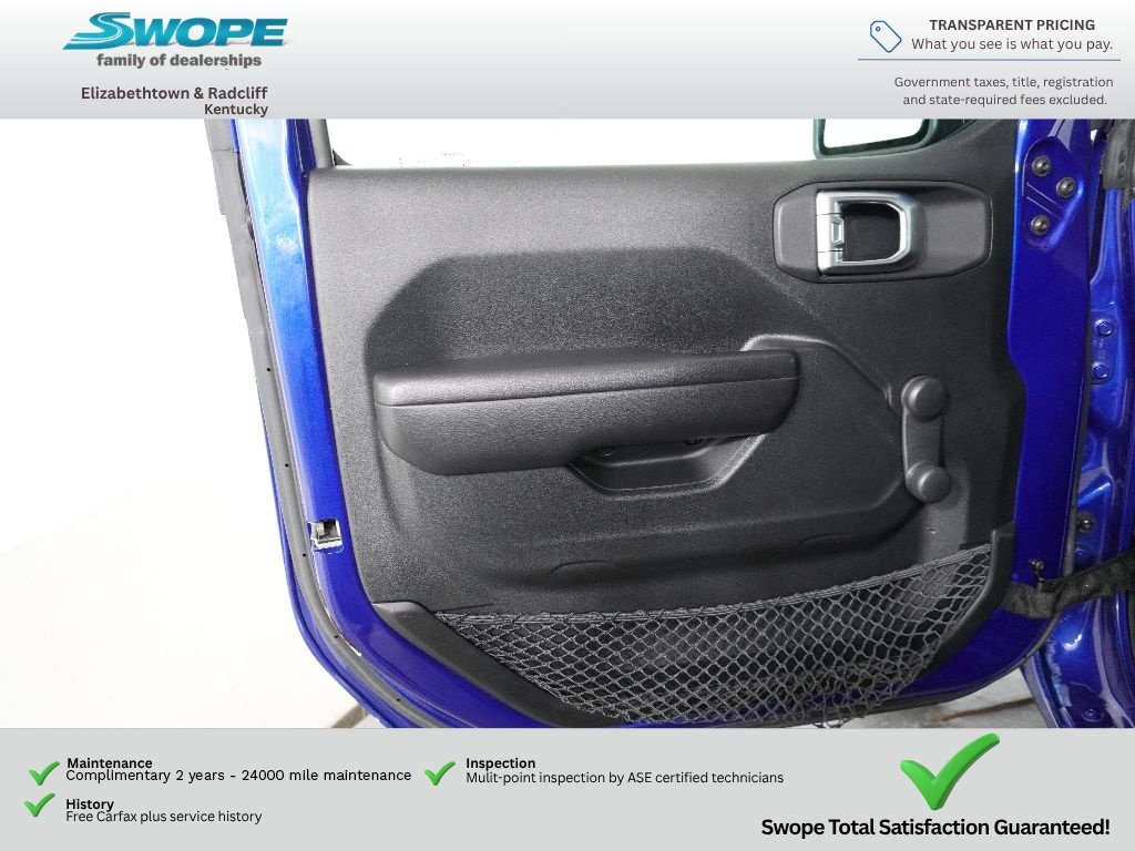 Used 2018 Ocean Blue Metallic Clearcoat Jeep Sport image 12