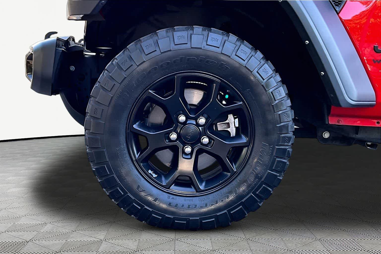 Used 2022 Firecracker Red Clearcoat Jeep Unlimited Willys Sport image 10