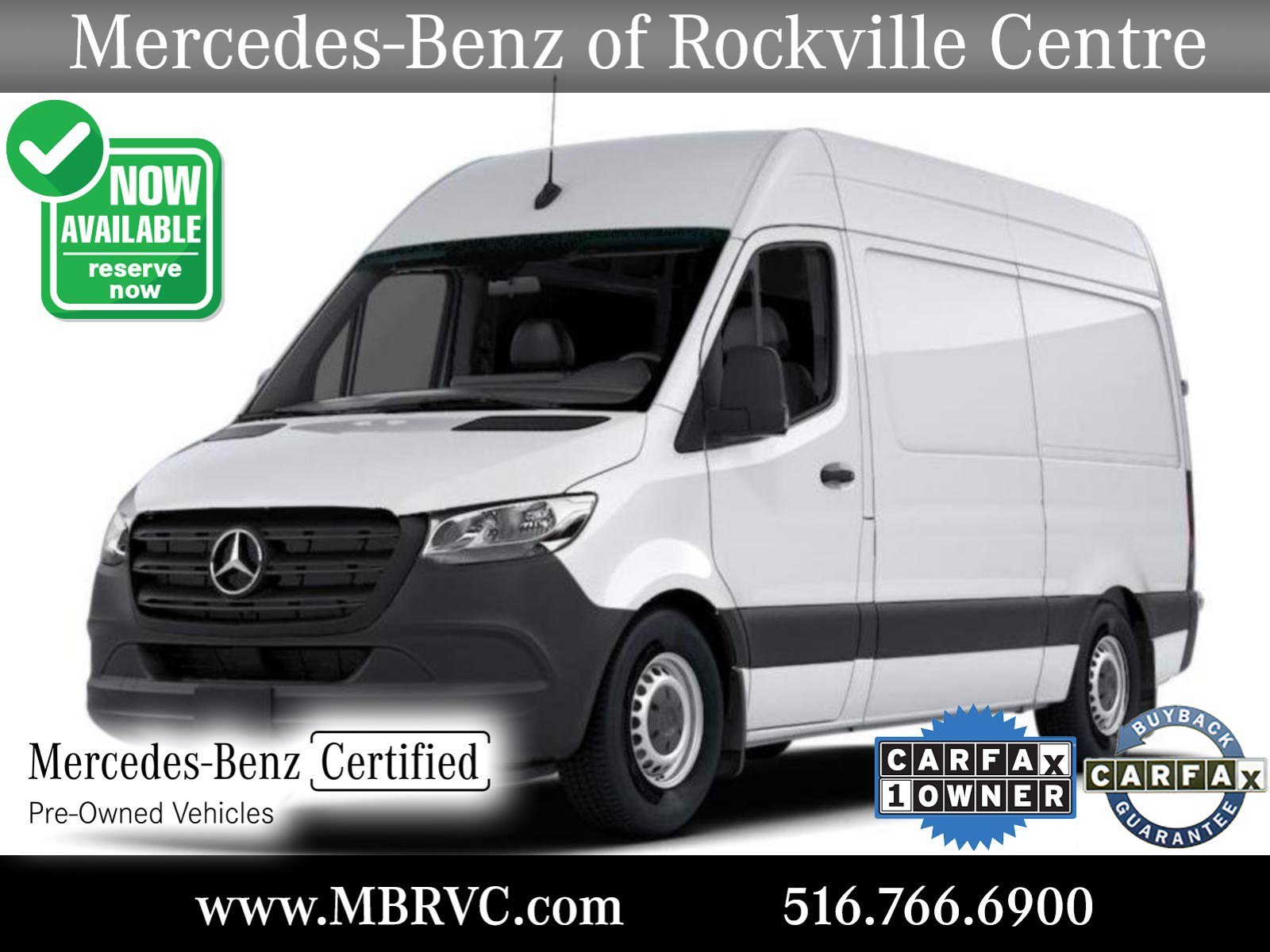 Certified Used 2025 Arctic White Mercedes-Benz 2500 Standard Roof I4 Diesel 144 RWD image 1