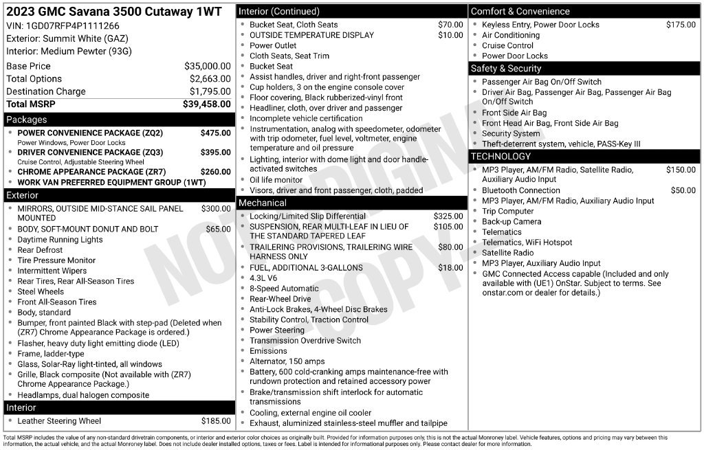 Used 2023 White GMC Work Van image 21