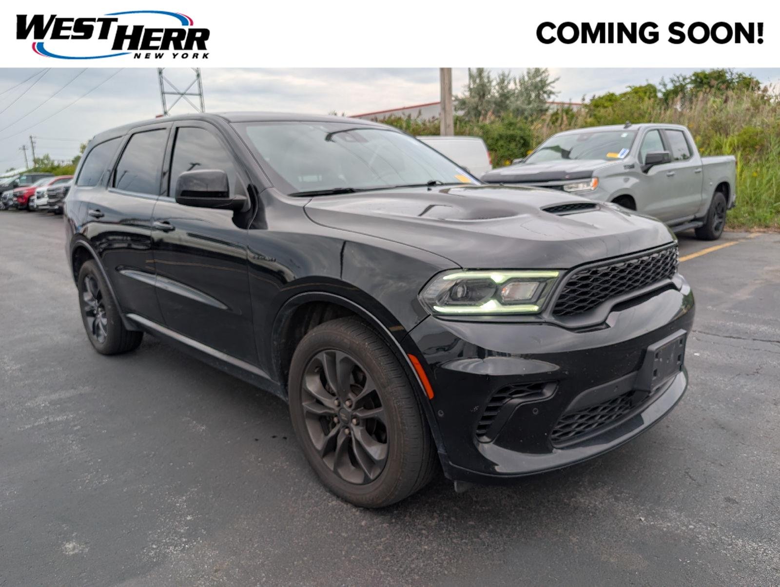 Used 2023 DB Black Clearcoat Dodge Hemi Orange image 1