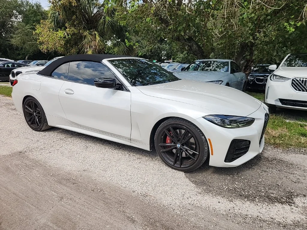 Used 2024 Mineral White Metallic BMW M440i image 1
