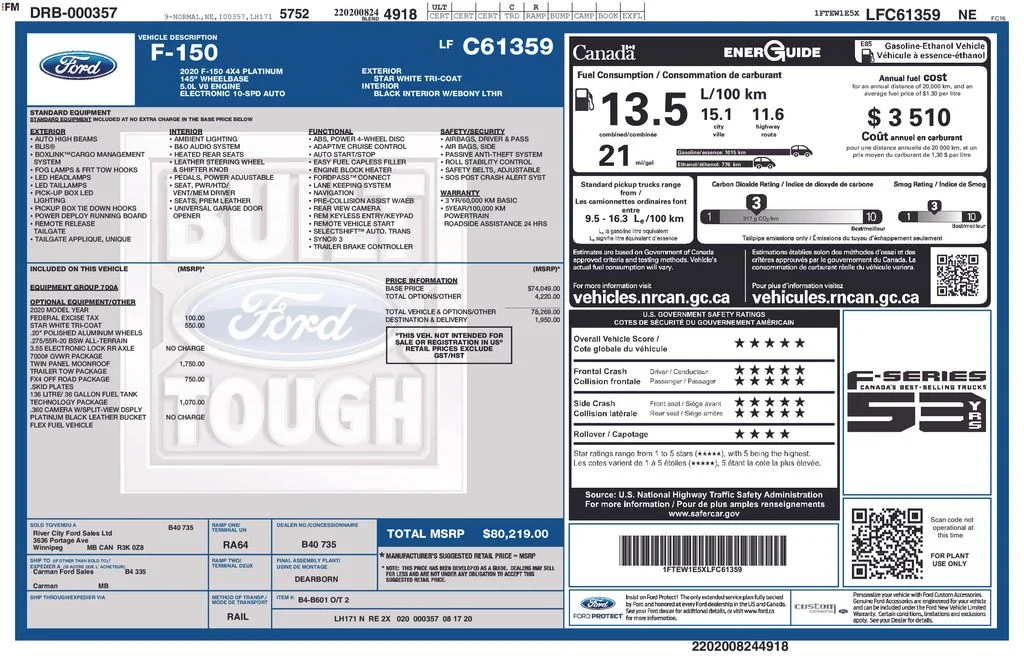 Used 2020  Ford Platinum image 11