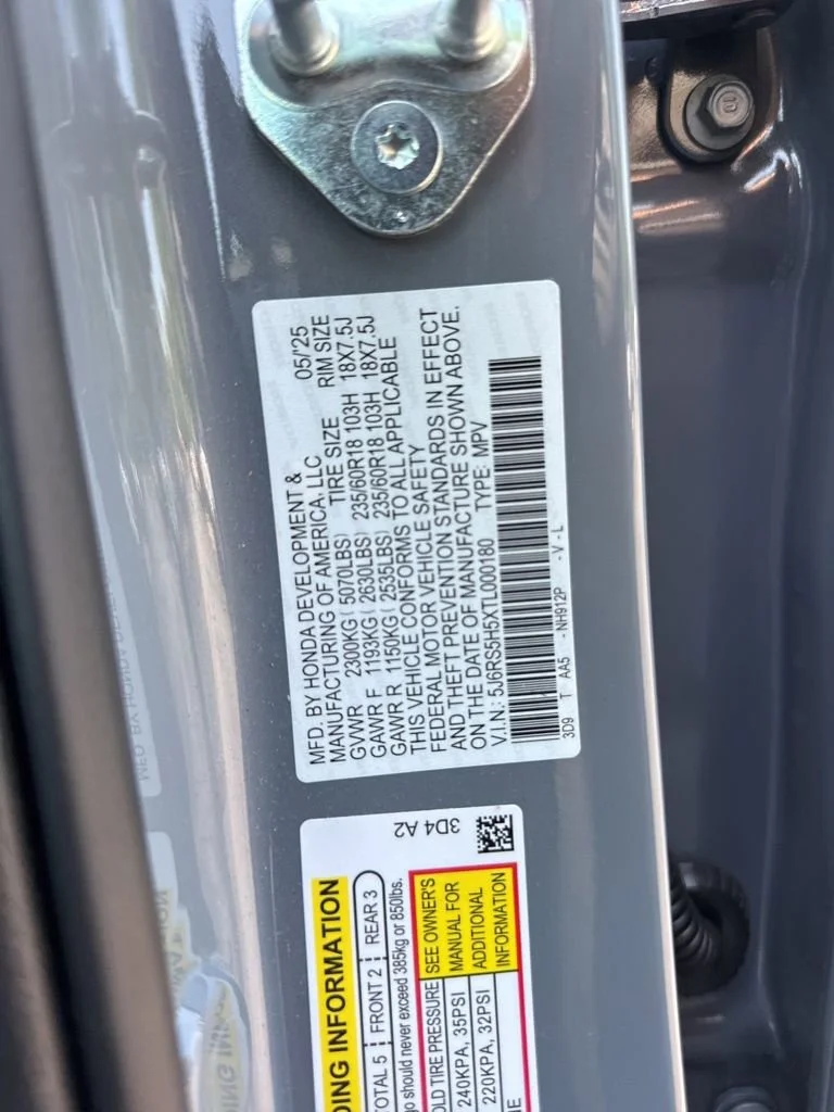 Certified Used 2026 Urban Gray Pearl Honda 2WD Sport Hybrid image 53
