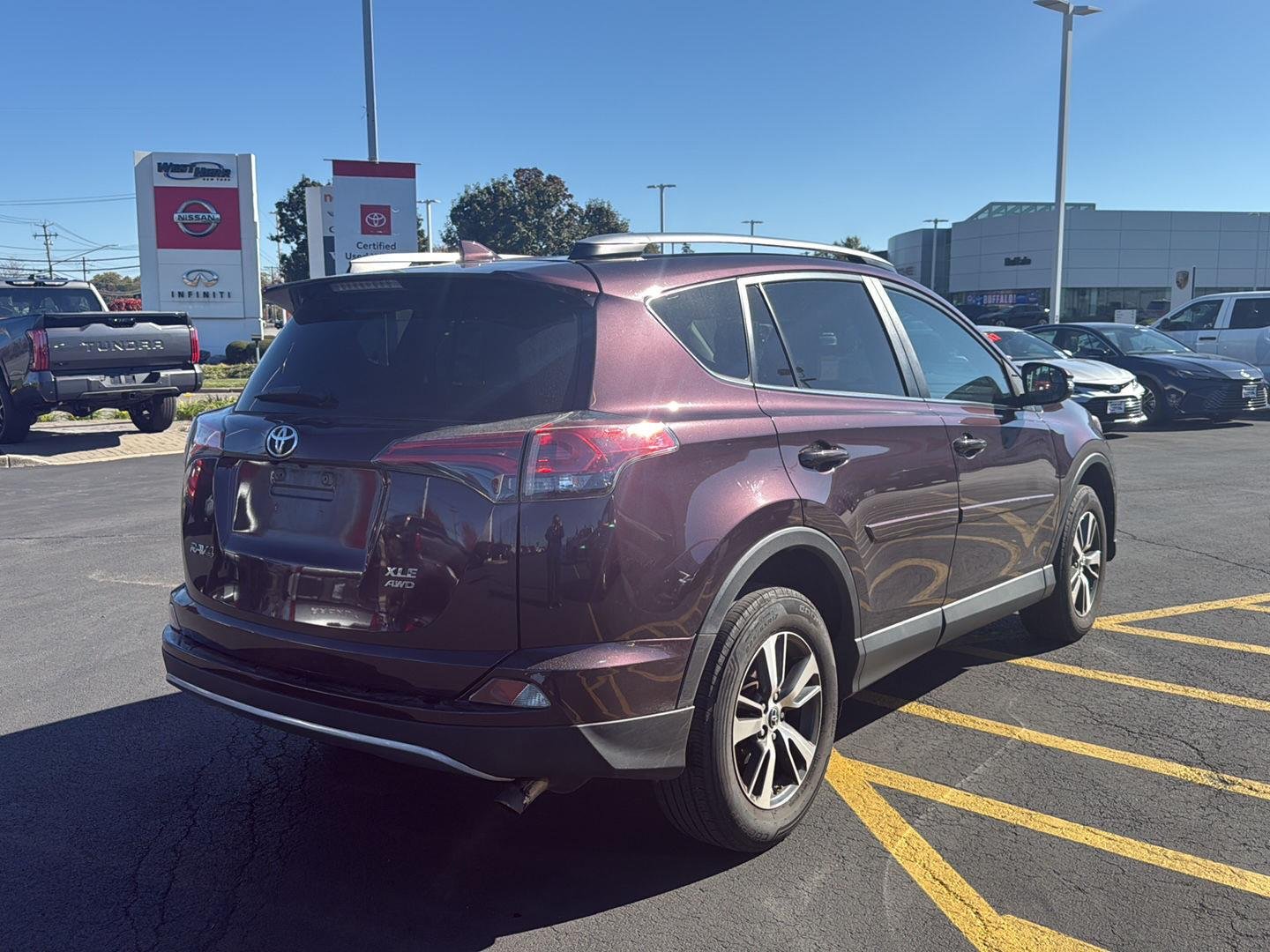 Used 2017 Black Currant Metallic Toyota XLE image 3