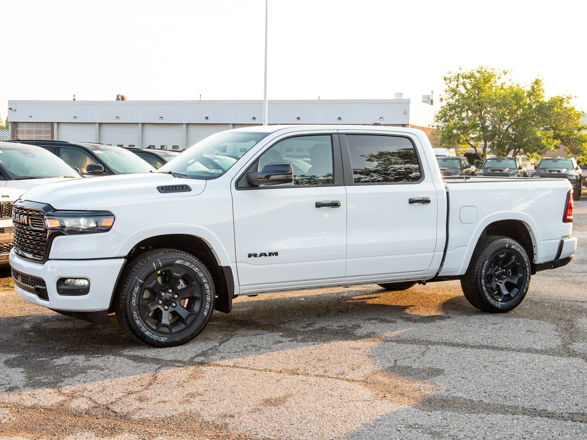 New 2026 White RAM Big Horn Night* Crew Cab 4x4, Level 2 Equipment Group, 3.92 Rear Axle image 2