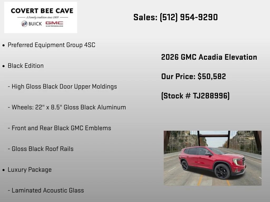New 2026 Volcanic Red Tintcoat GMC Elevation image 6