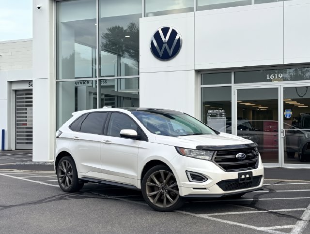 Used 2015 White Platinum Clearcoat Metallic Ford Sport image 1