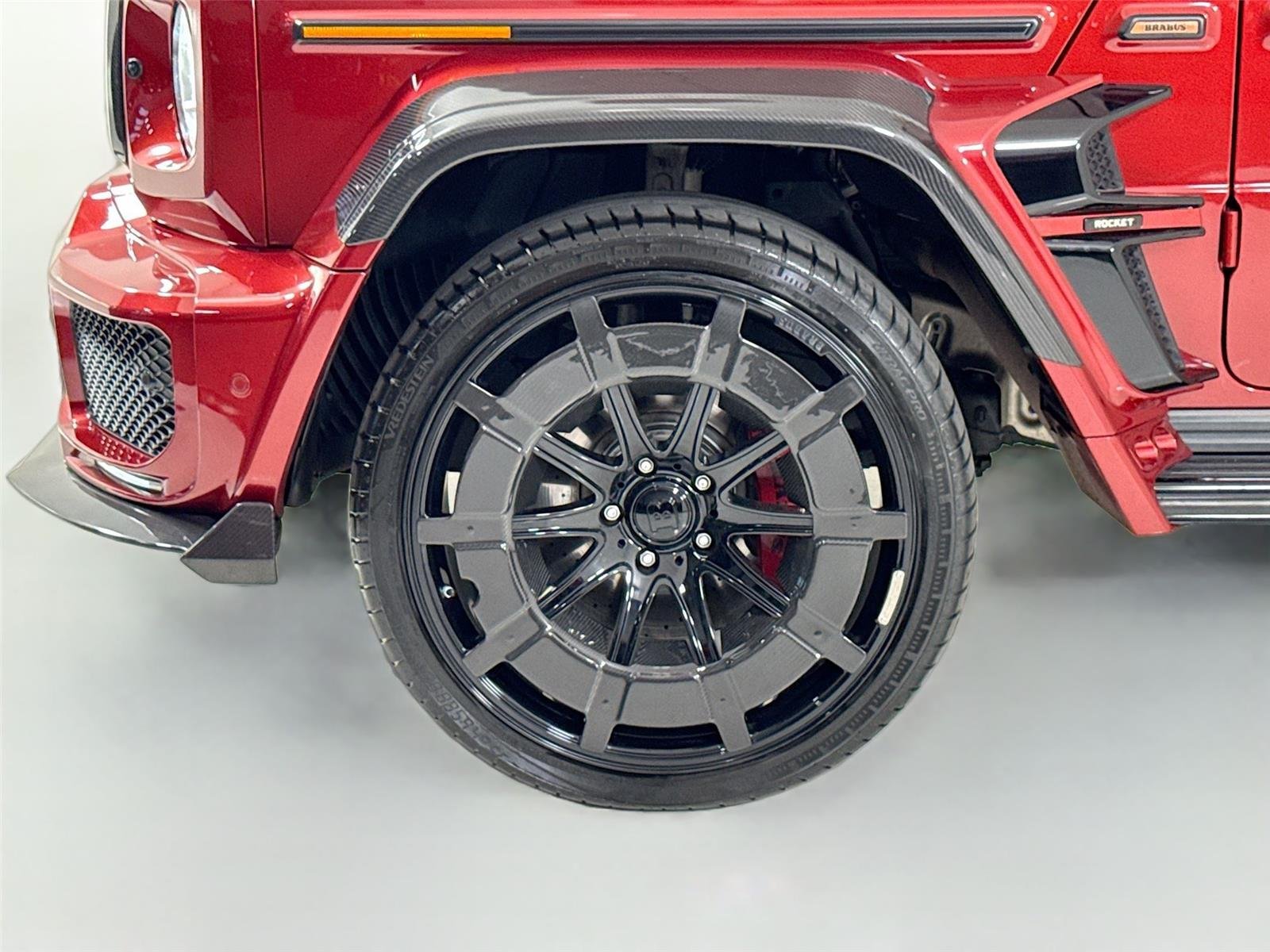 Used 2021 designo Cardinal Red Metallic Mercedes-Benz AMG® G 63 | Brabus Widebody image 52