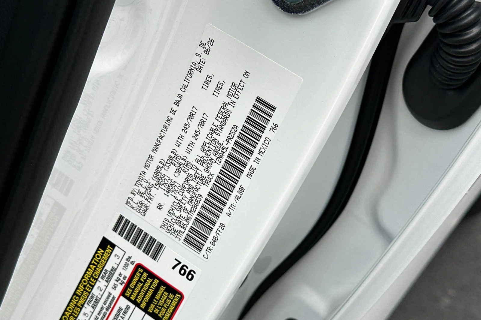 New 2026 White Toyota SR5 image 26