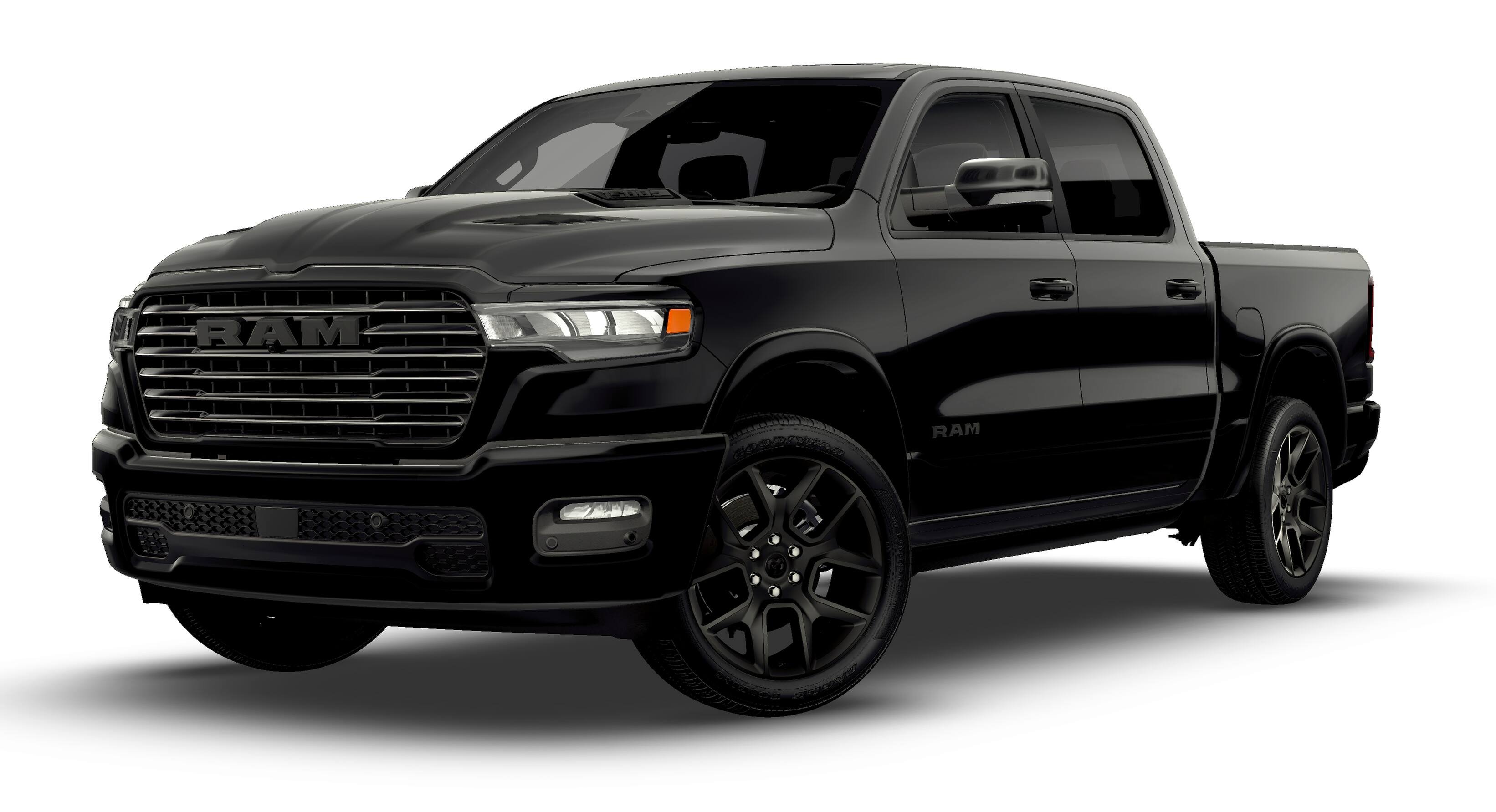 New 2026 Diamond Black Crystal Pearl-Coat Exterior Paint RAM LARAMIE image 13